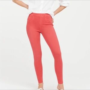 Spanx Jean-ish Ankle Leggings Coral XL